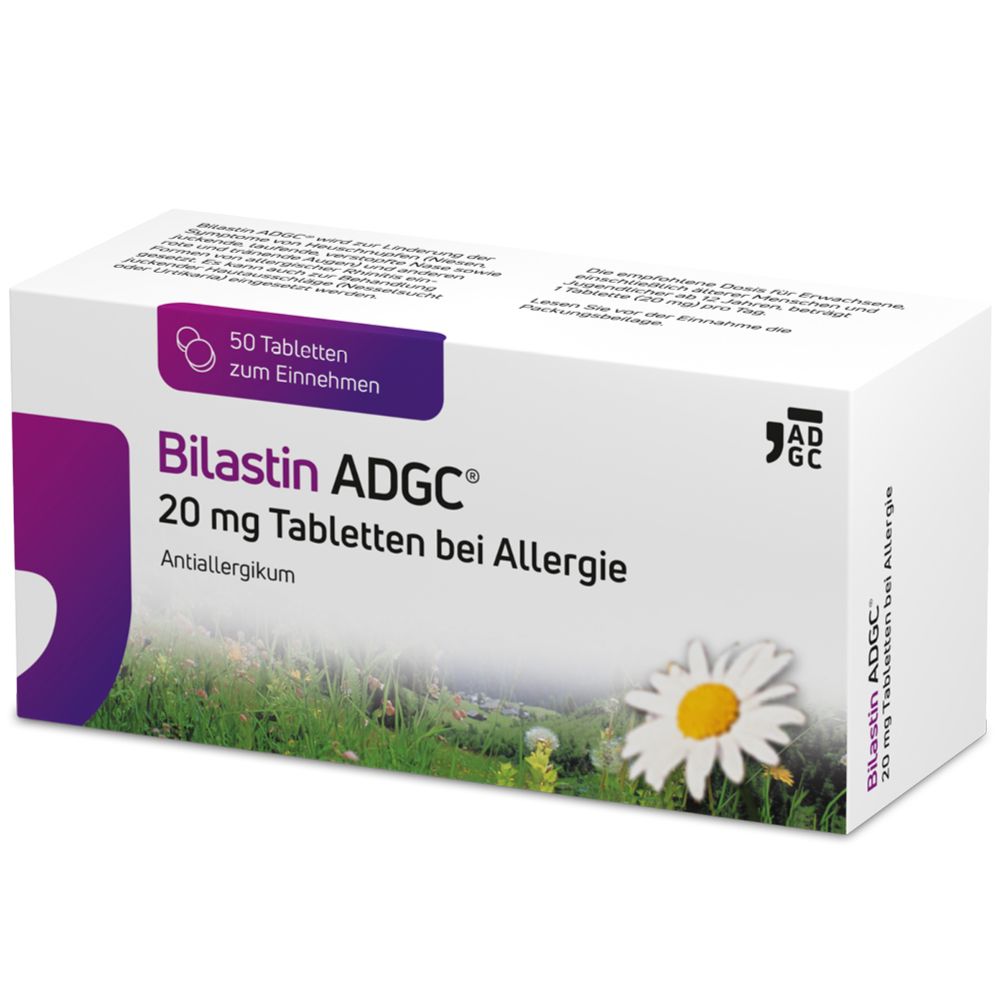 Bilastin ADGC® Allergietablette für schnelle Linderung bei Heuschnupfen