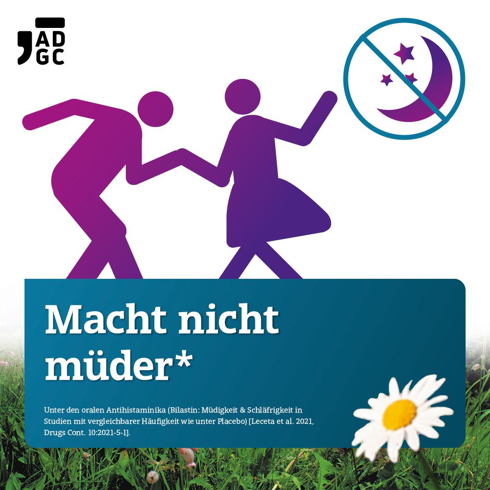 Bilastin ADGC® Allergietablette für schnelle Linderung bei Heuschnupfen
