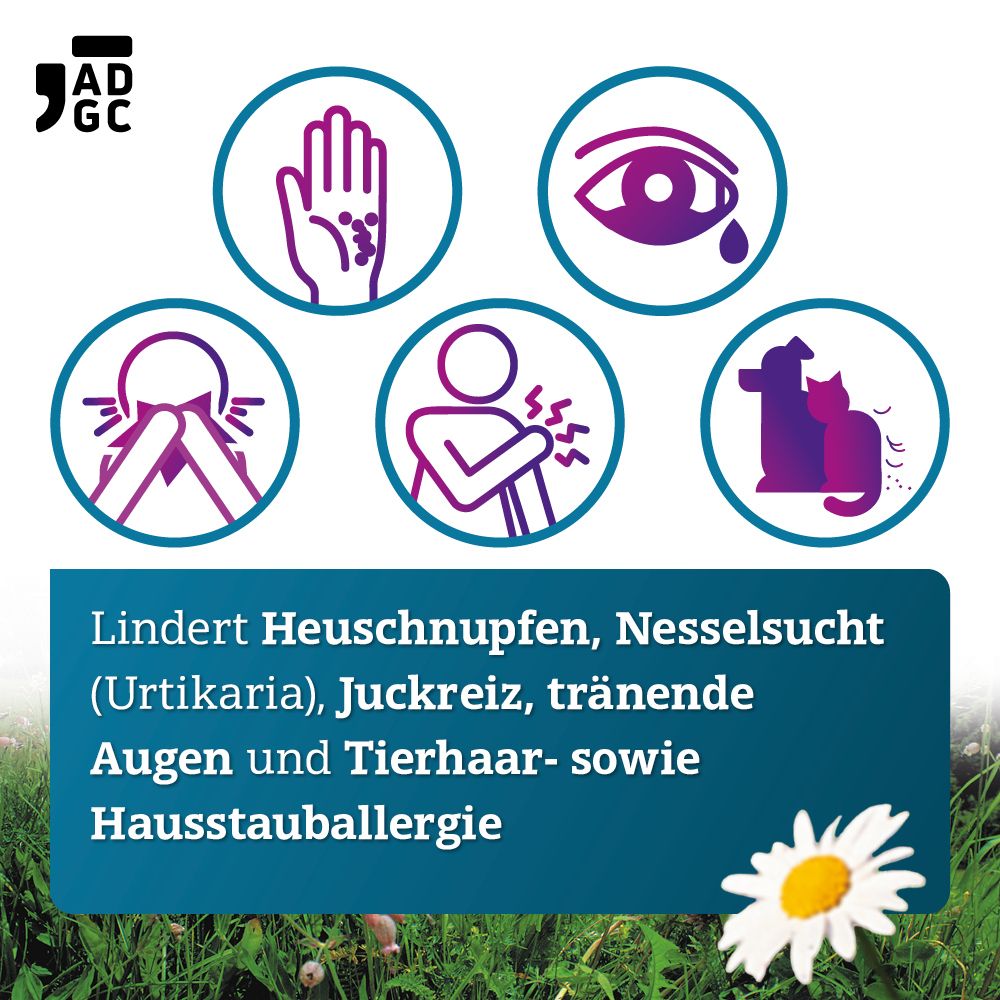 Bilastin ADGC® Allergietablette für schnelle Linderung bei Heuschnupfen