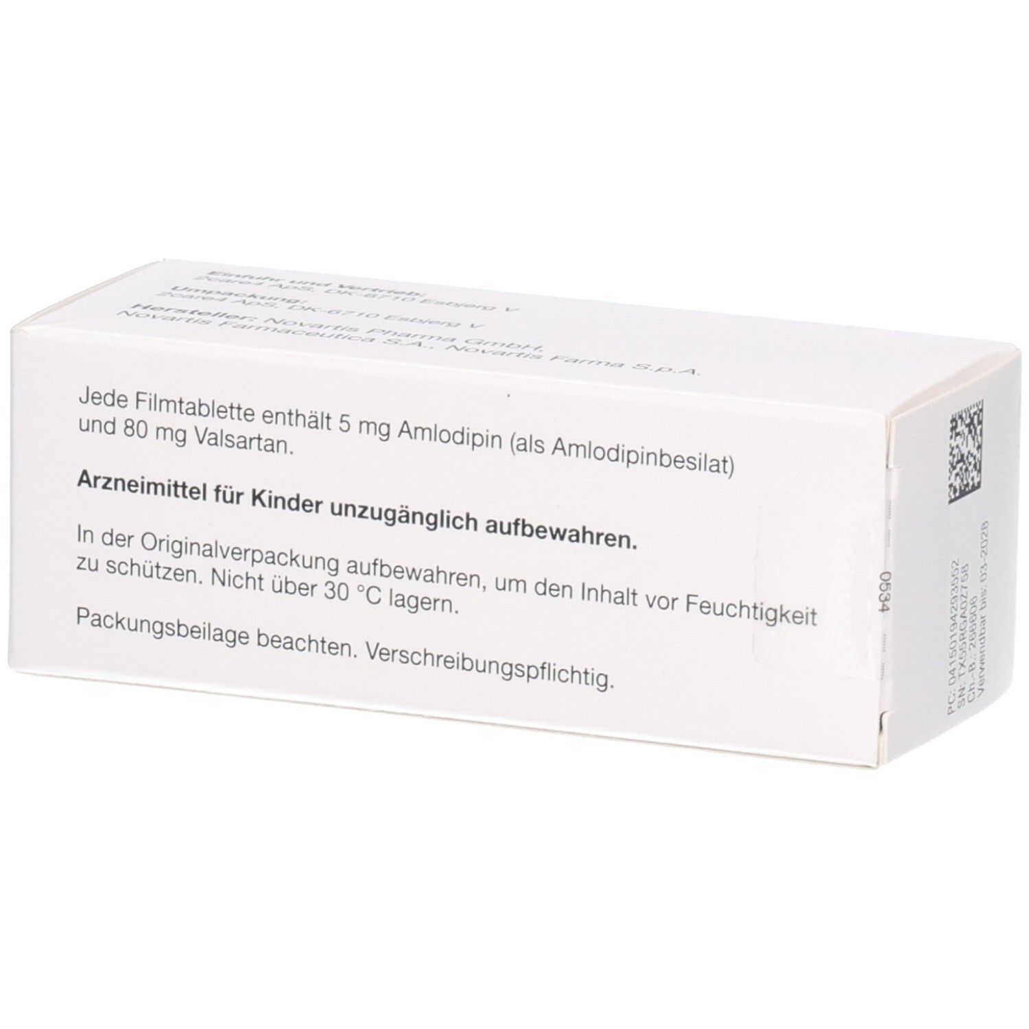 AMLODIPIN HEXAL plus Valsartan 5mg/80mg Filmtab.