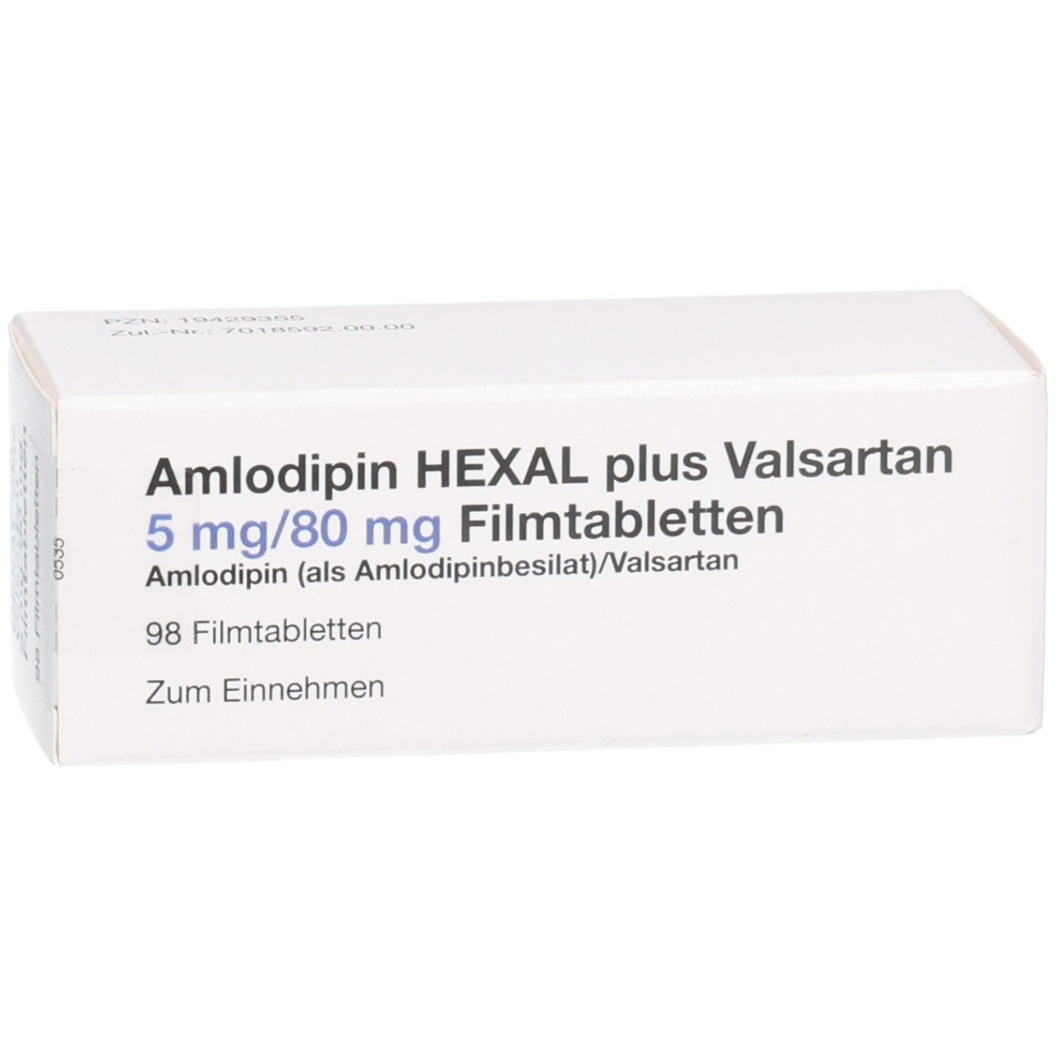 AMLODIPIN HEXAL plus Valsartan 5mg/80mg Filmtab.
