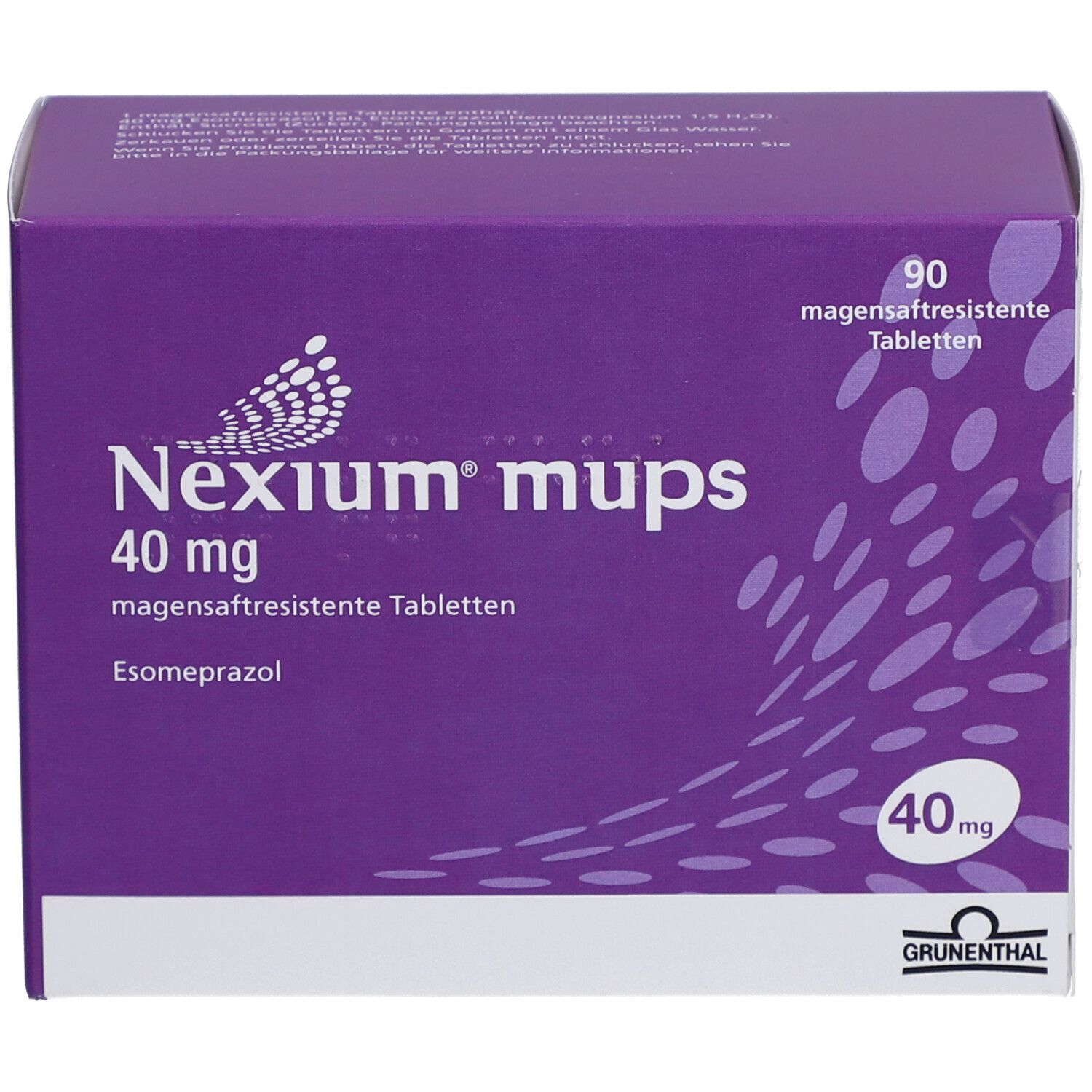 NEXIUM mups 40 mg magensaftresistente Tabletten