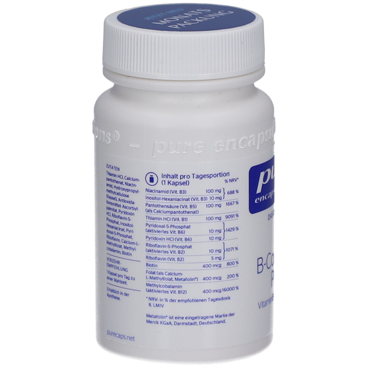 pure encapsulations® B-Complex Plus Vitamin-B-Kombination