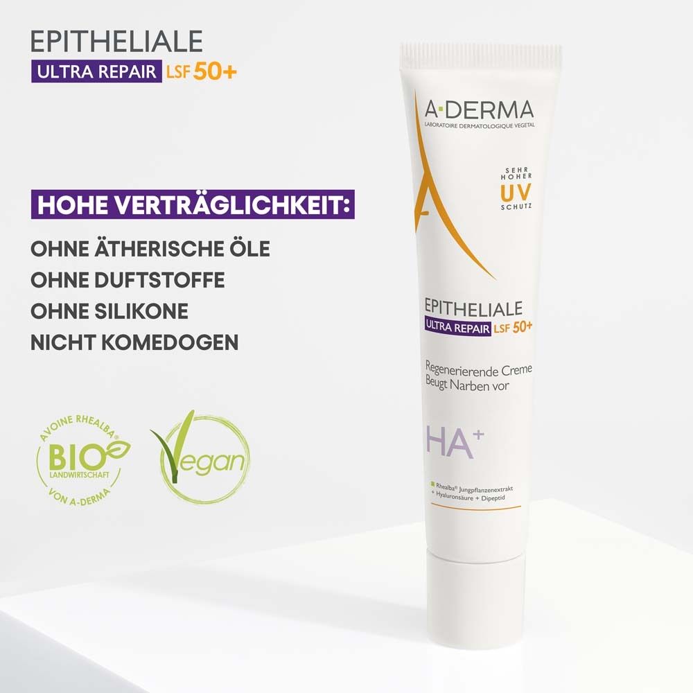 A-DERMA EPITHELIALE ULTRA REPAIR Regenerierende Creme LSF50+