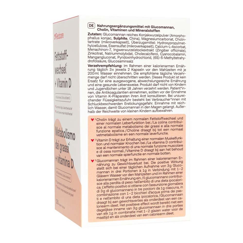 Redcare Fettstoffwechsel + Vitamin D