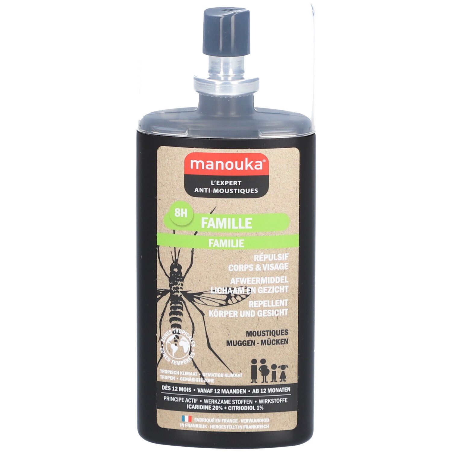 MANOUKA® Mückenschutz Spray für die Familie