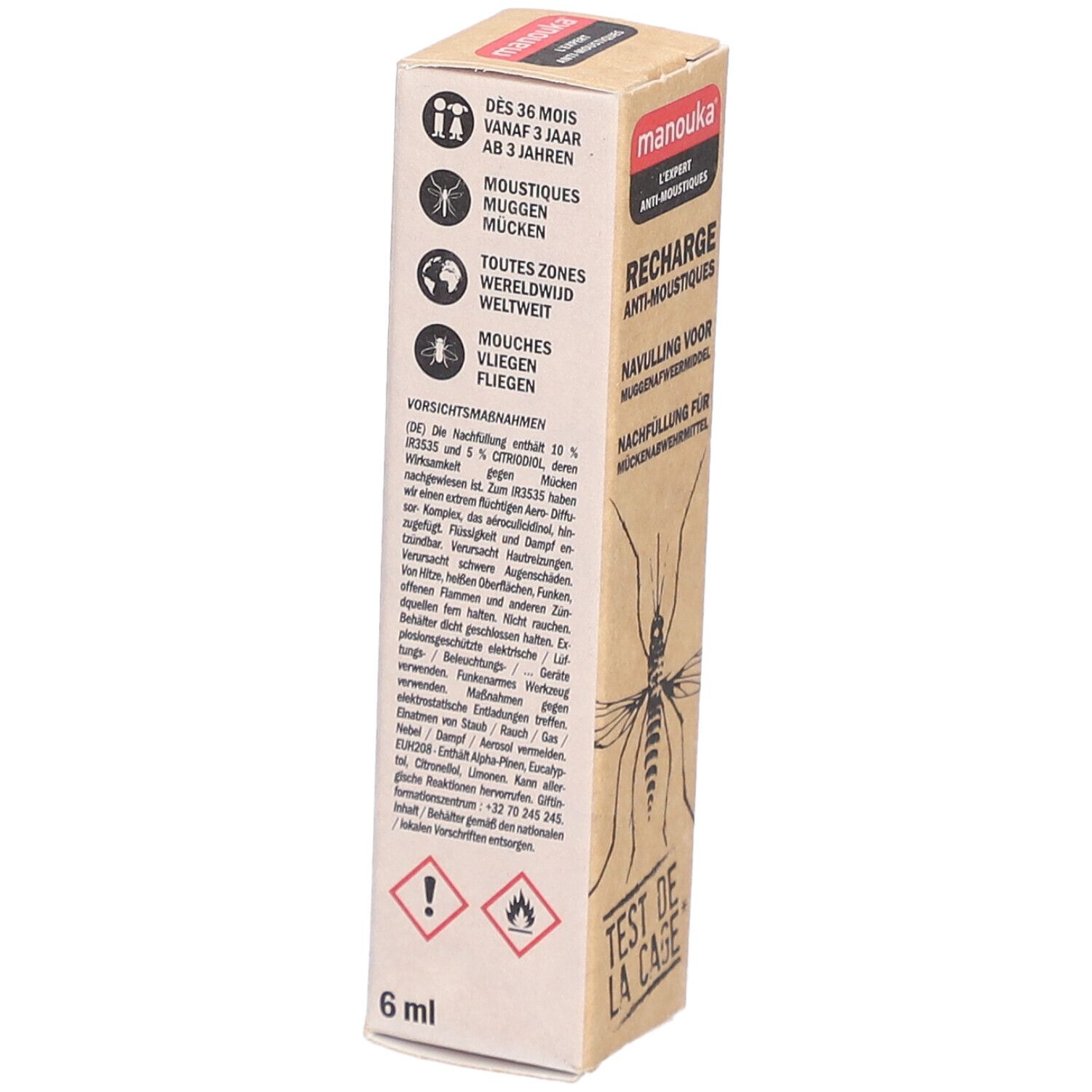 Nachfüllung für Mückenabwehr Manouka 6 ml