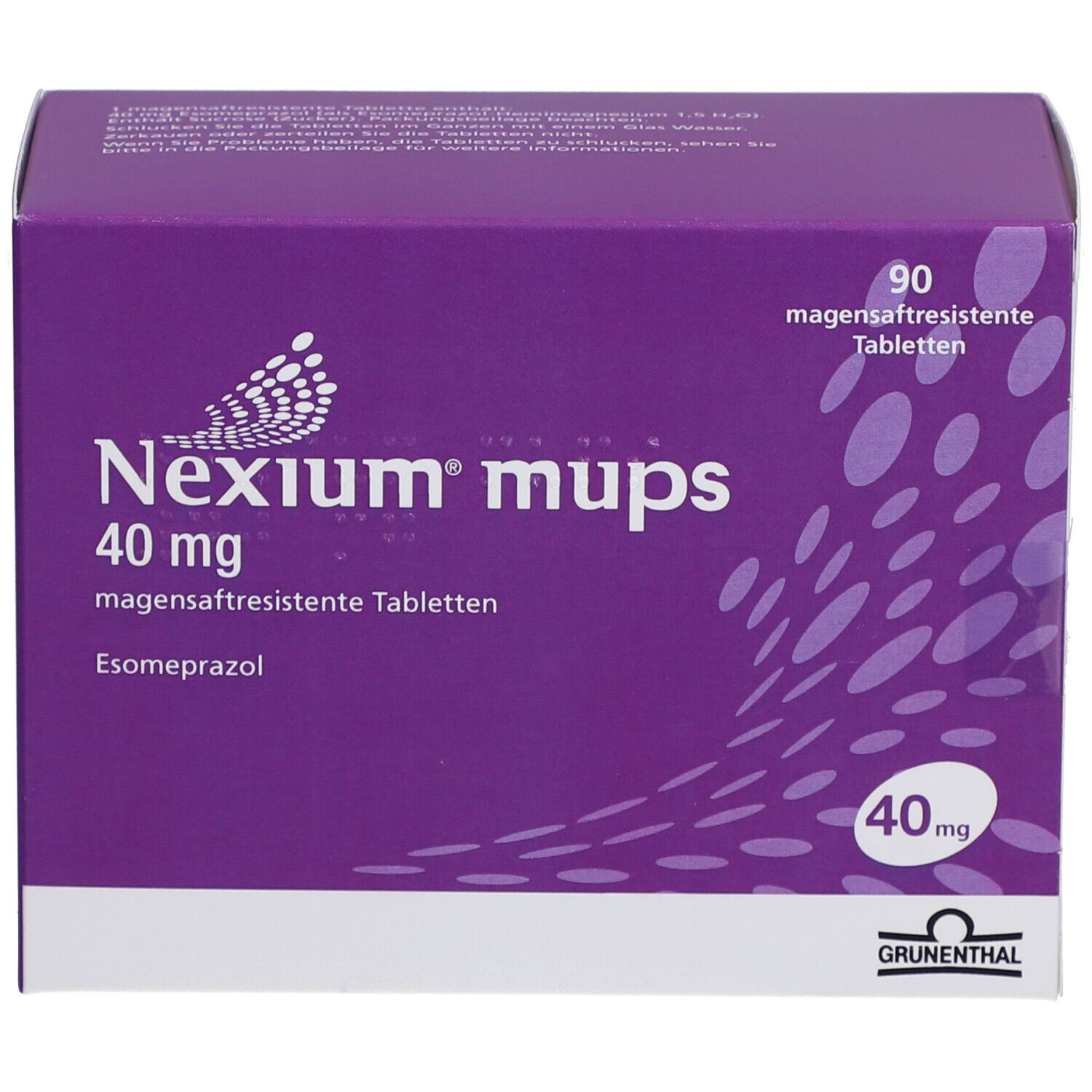 NEXIUM mups 40 mg magensaftresistente Tabletten