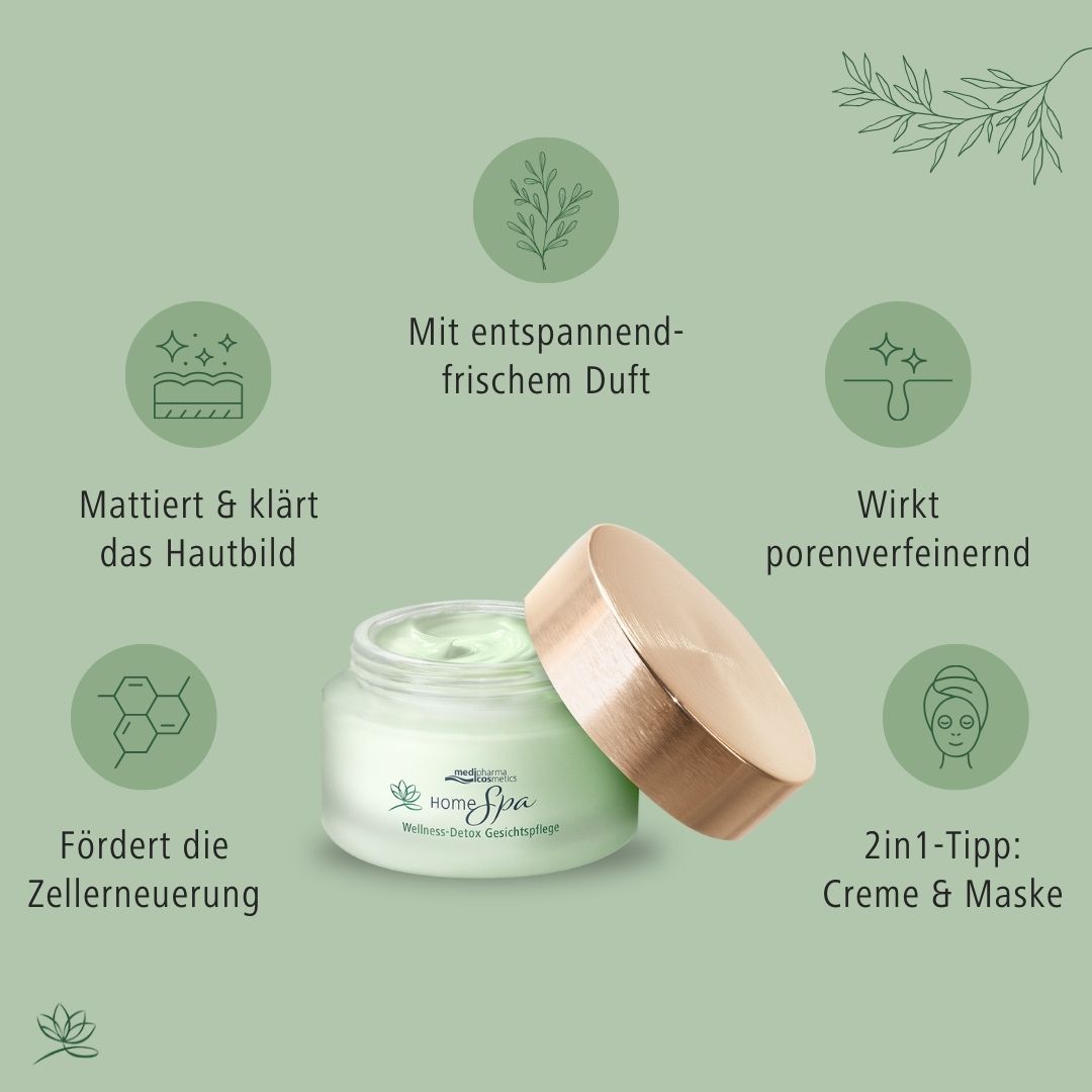 HOME SPA Wellness-Detox Gesichtspflege Creme