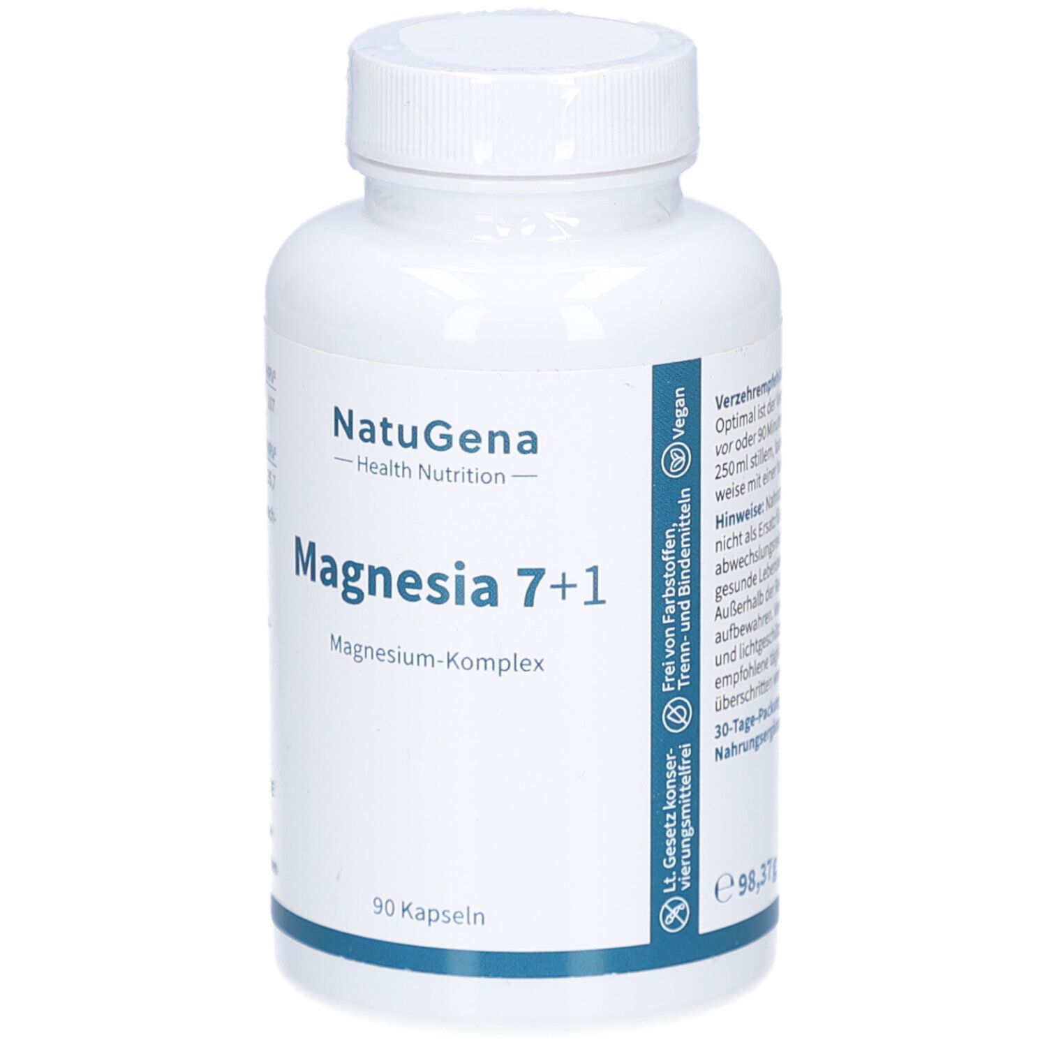 Magnesia 7+1 Magnesium-Komplex vegan Kapseln 90 St