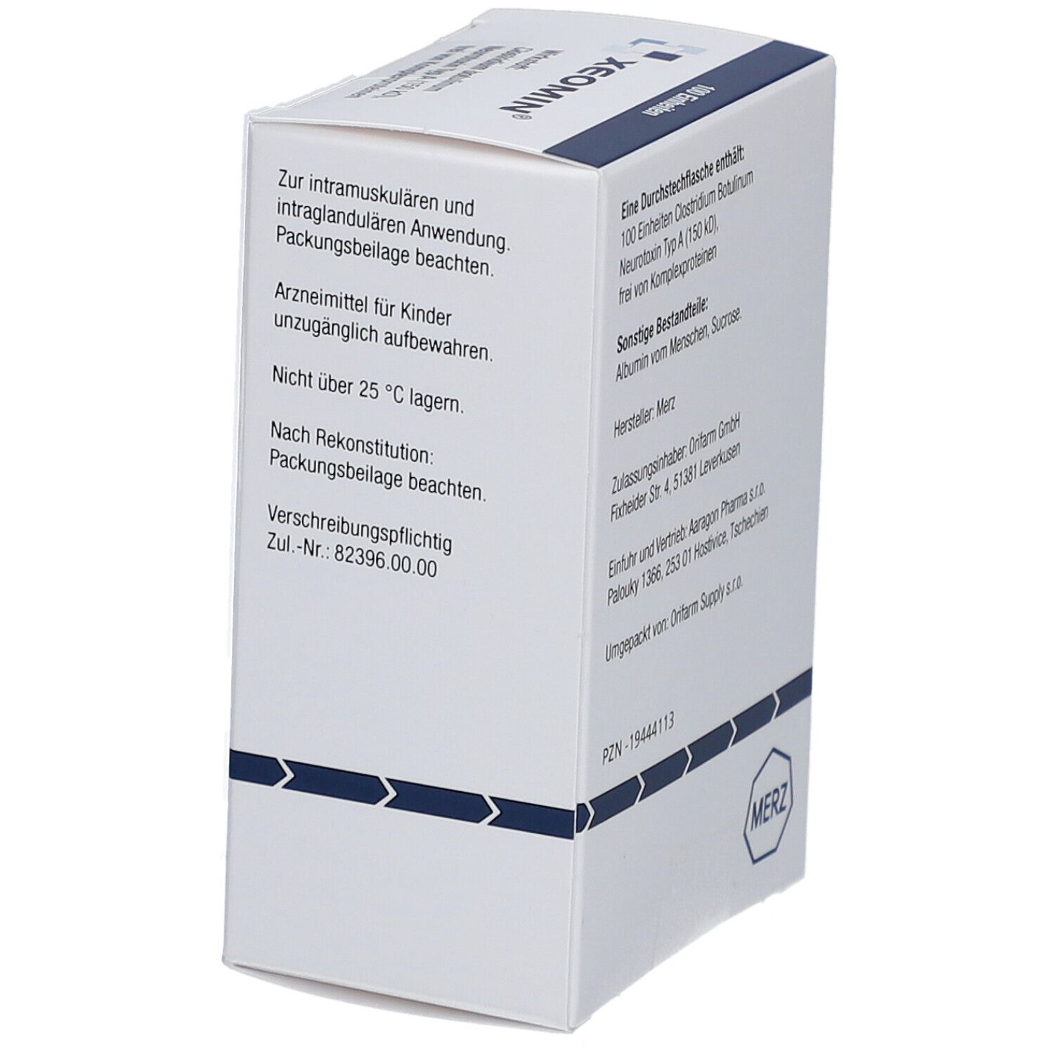 XEOMIN 100 LD50 Einheiten Plv.z.Herst.e.Inj.-Lsg.
