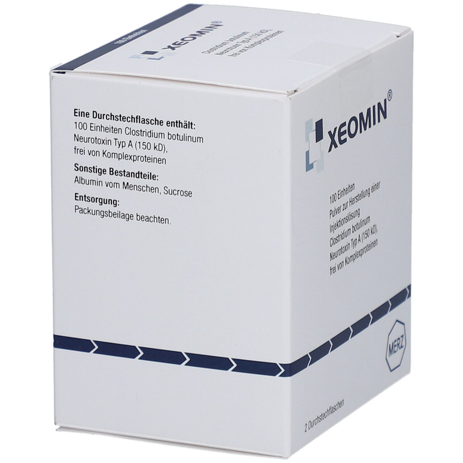 XEOMIN 100 LD50 Einheiten Plv.z.Herst.e.Inj.-Lsg.