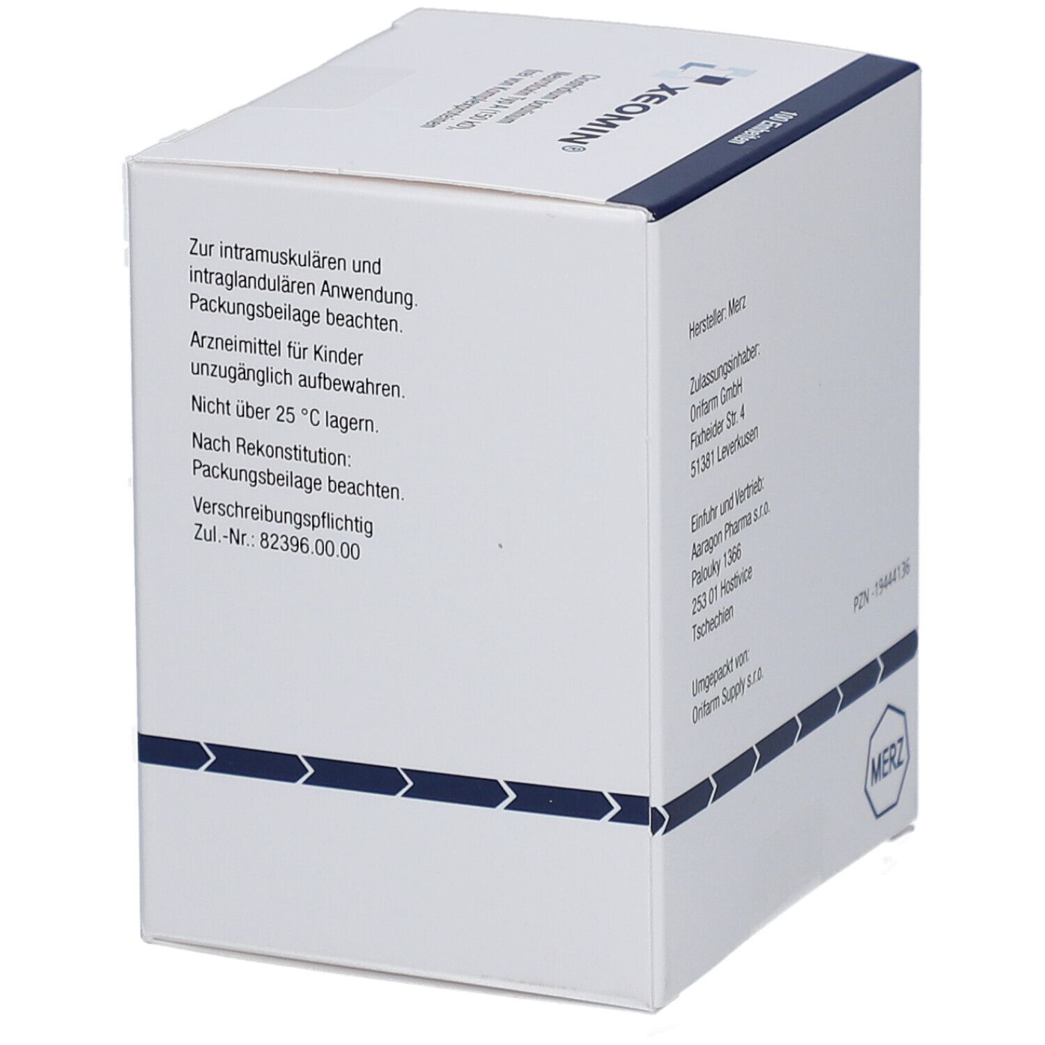 XEOMIN 100 LD50 Einheiten Plv.z.Herst.e.Inj.-Lsg.
