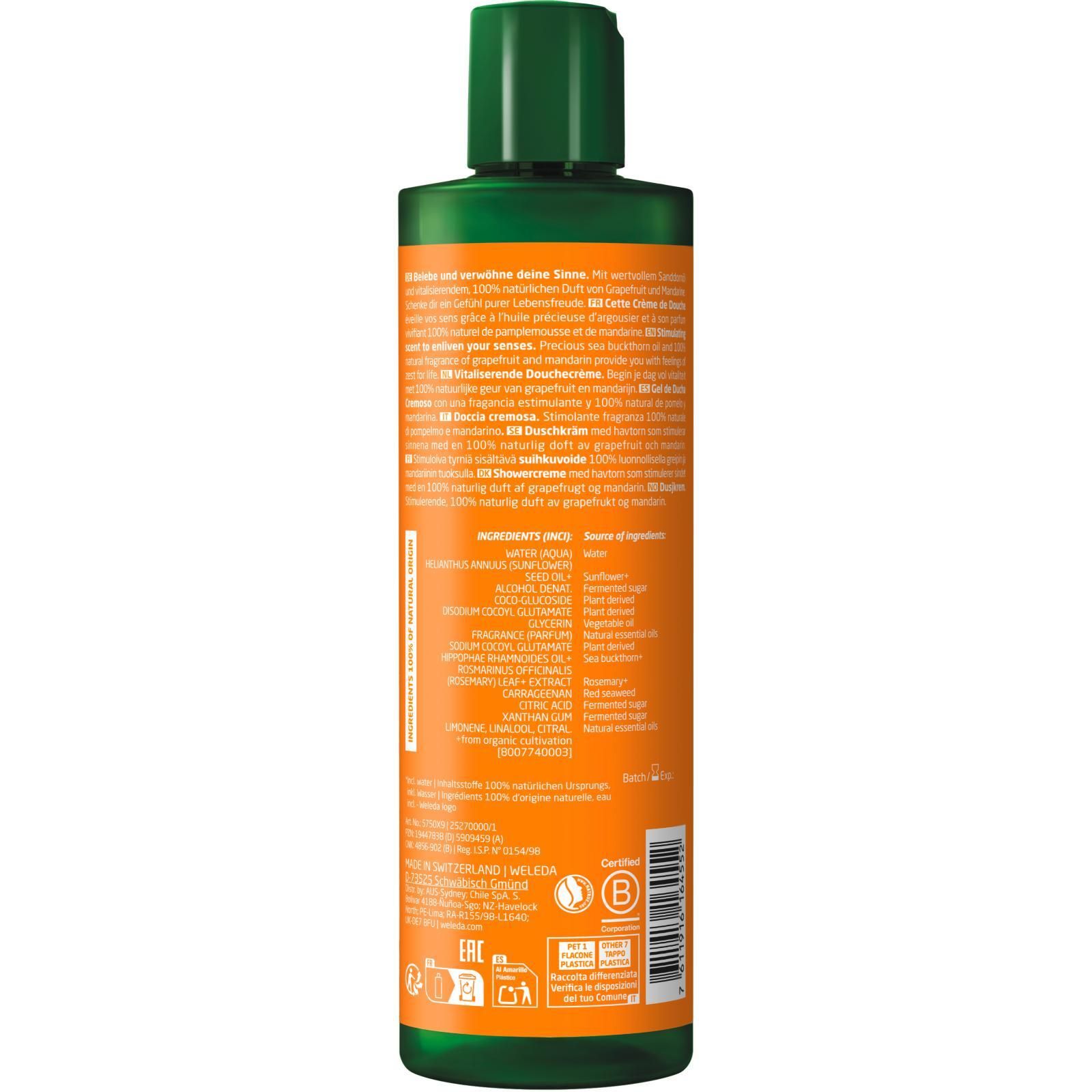 Weleda® Vitality Duschcreme Sanddorn