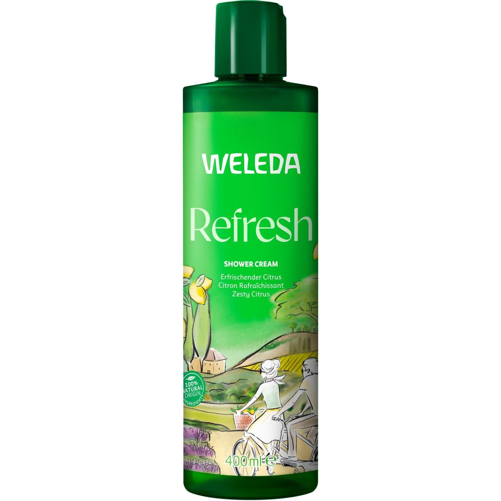 Weleda Refresh Shower Cream mit Zitrusduft