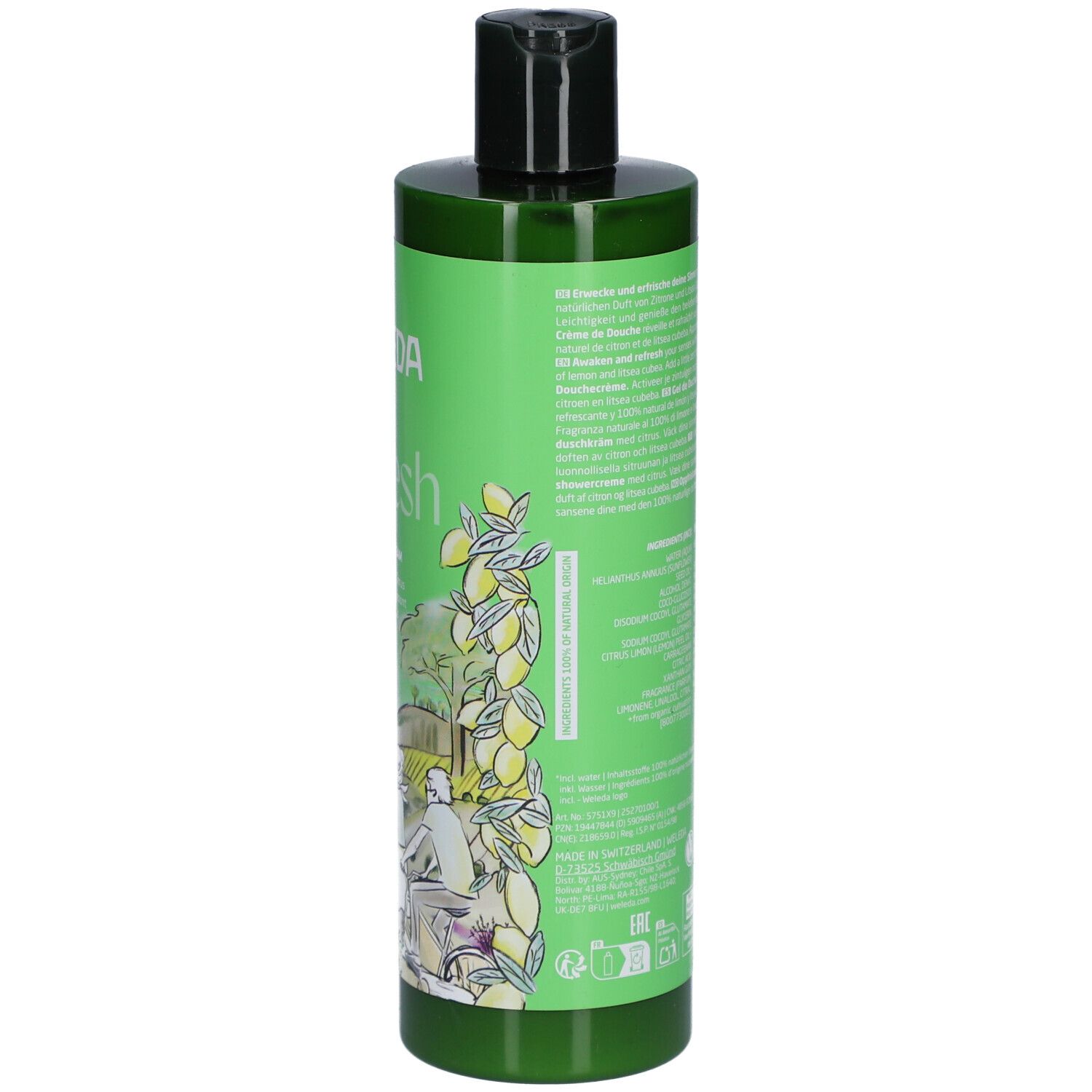 Weleda Refresh Shower Cream mit Zitrusduft
