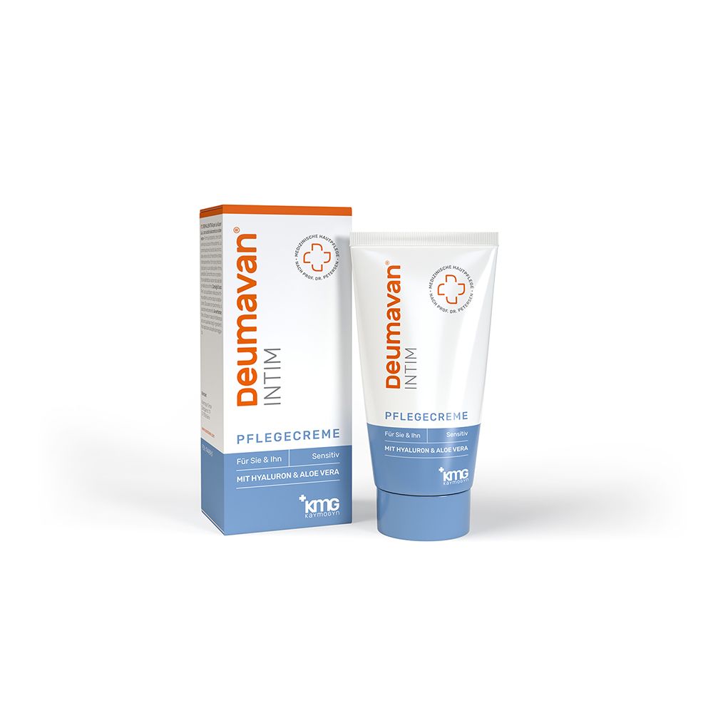 Deumavan Intim Pflegecreme Tube und Faltschachtel. Mit Hyaluron & Aloe Vera.