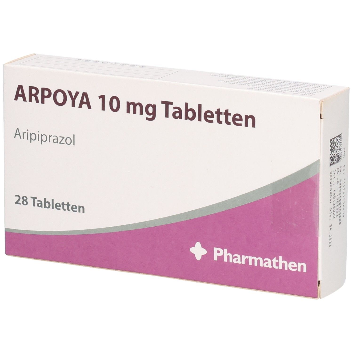 ARPOYA 10 mg Tabletten Schachtel mit 28 Tabletten, Aripiprazol.