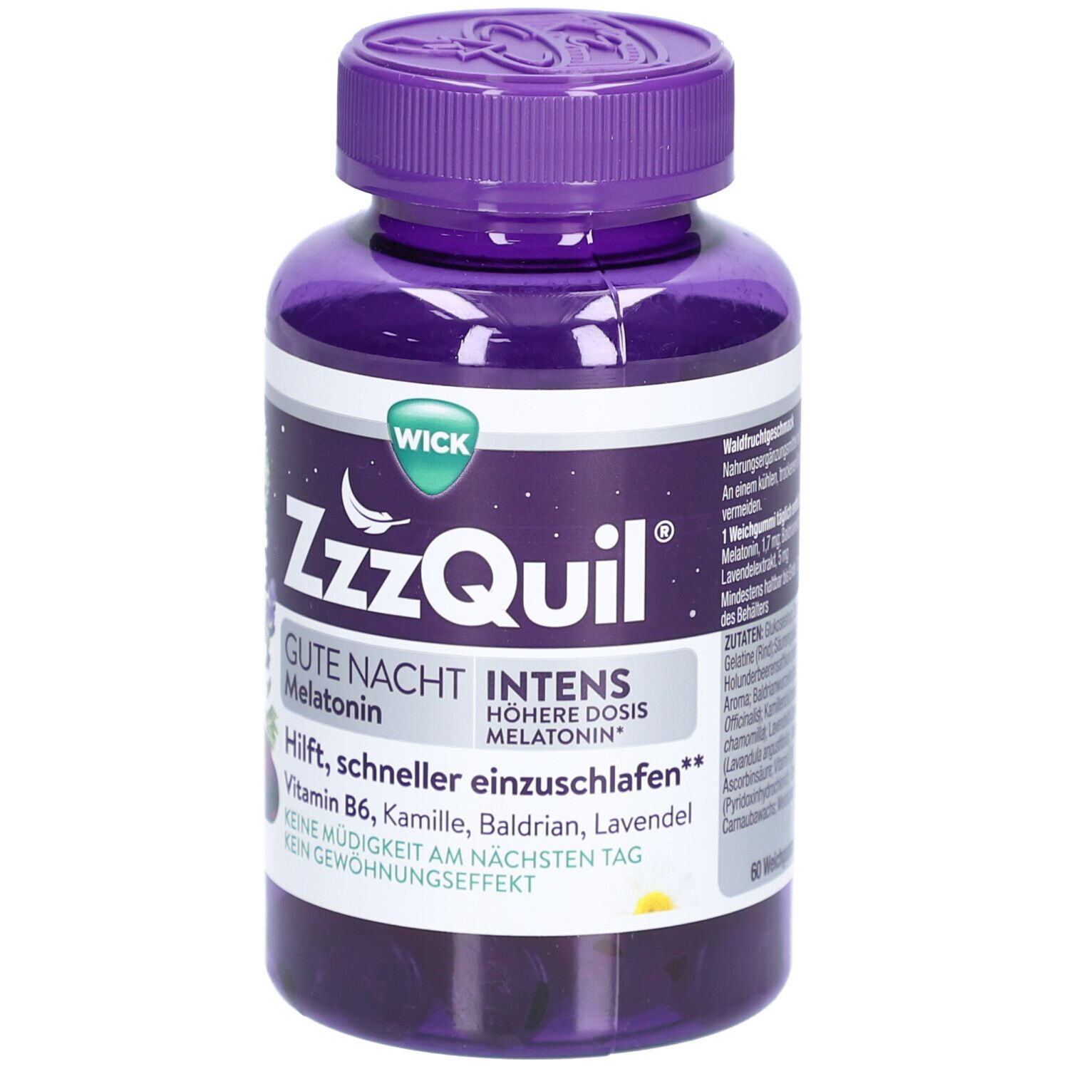 Complément Alimentaire Wick Zzzquil Bonne Nuit - 60 Gommes Pour Le Sommeil - Neuf
