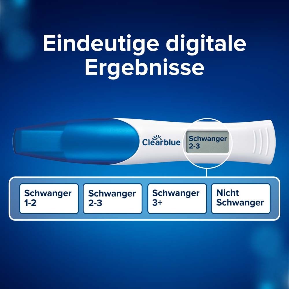 Clearblue Schwangerschaftstest Frühe Erkennung und mit Wochenbestimmung - Kombipack