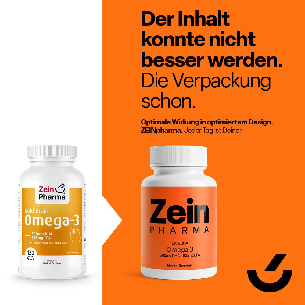 Zein PHARMA Omega-3 Ultra DHA Softgel-Kapseln