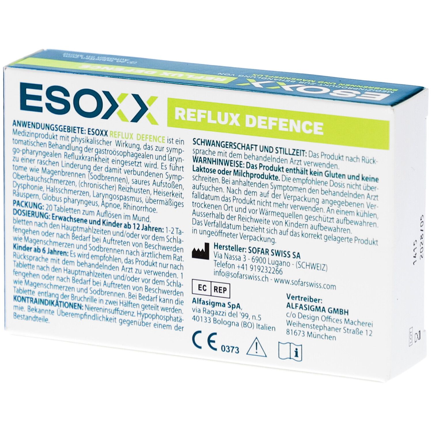 ESOXX ONE Gastro-Osophagealen Refluxes