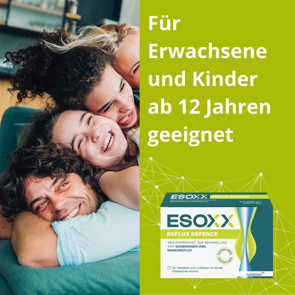 Esoxx Reflux Defence Kautabletten – GERD-Symptome schnell loswerden