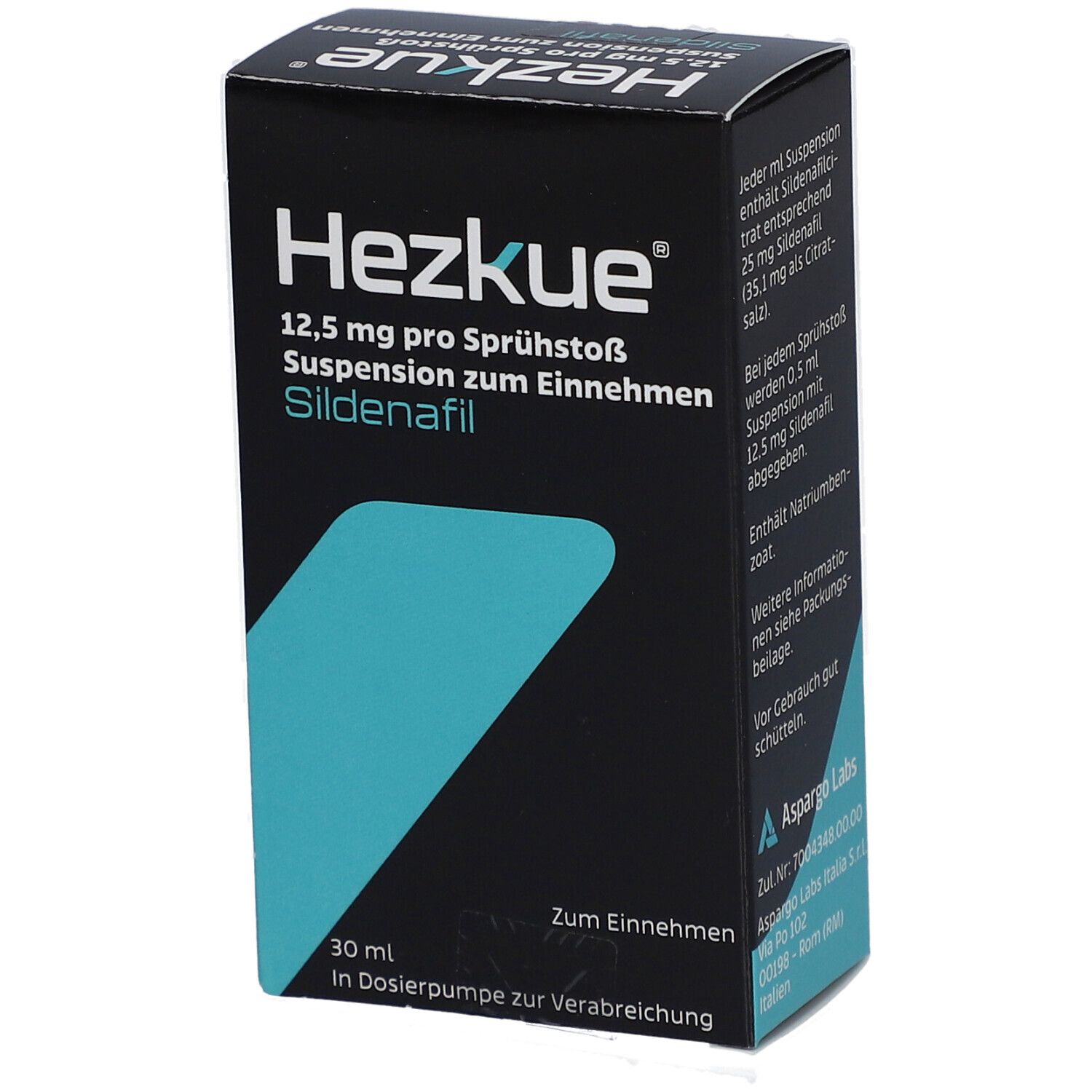 HEZKUE 12,5 mg pro Sprühstoß Suspension z.Einnehm.