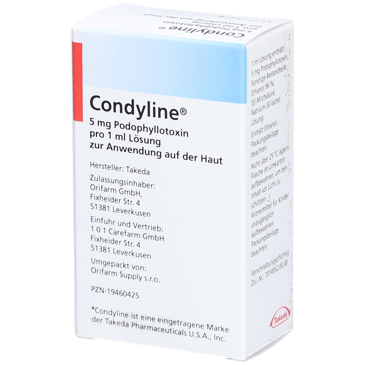 CONDYLINE 5 mg/ml Lösung z.Anwendung auf d.Haut