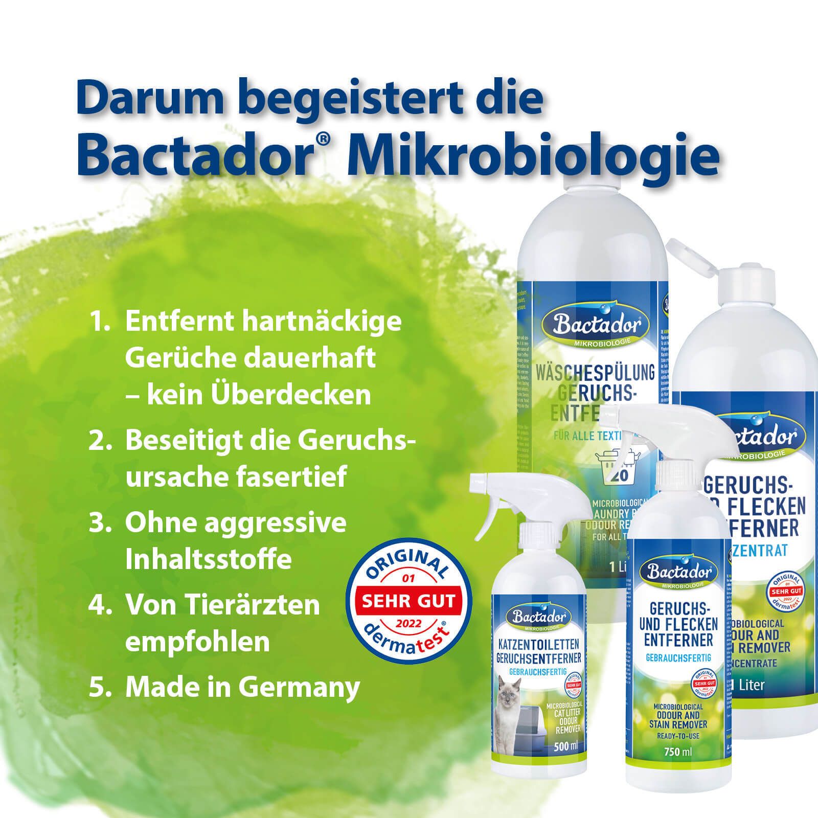 Bactador® Bodenreiniger und Geruchsentferner