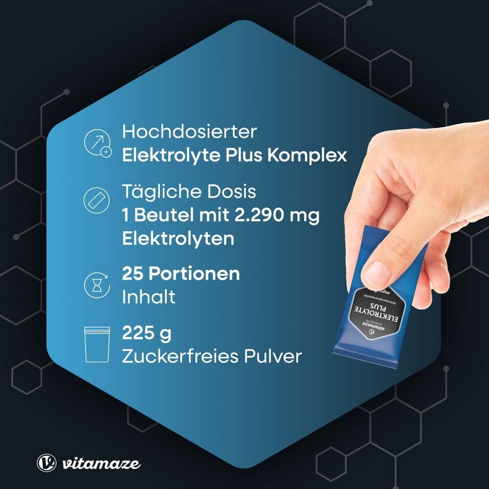 Elektrolyte Plus Vitamin C + B-Vitamine Zitrone
