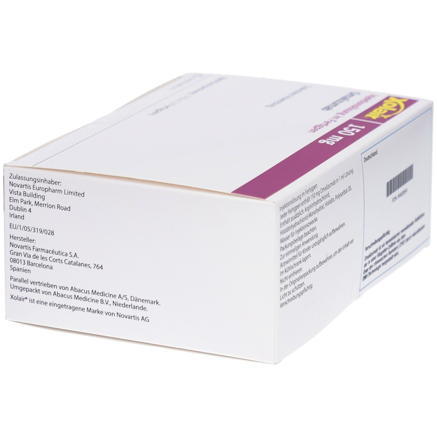XOLAIR 150 mg Injektionslösung i.e.Fertigpen