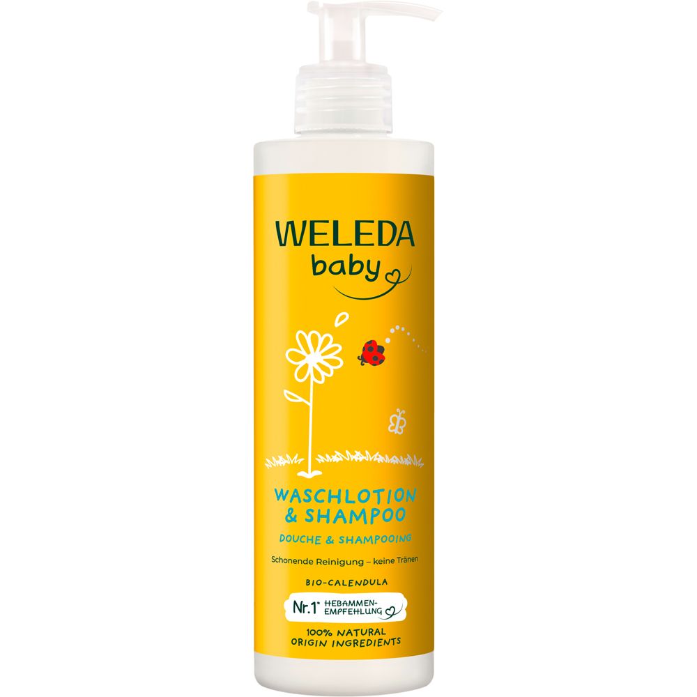 Weleda Calendula Waschlotion & Shampoo 400 ml Duschgel