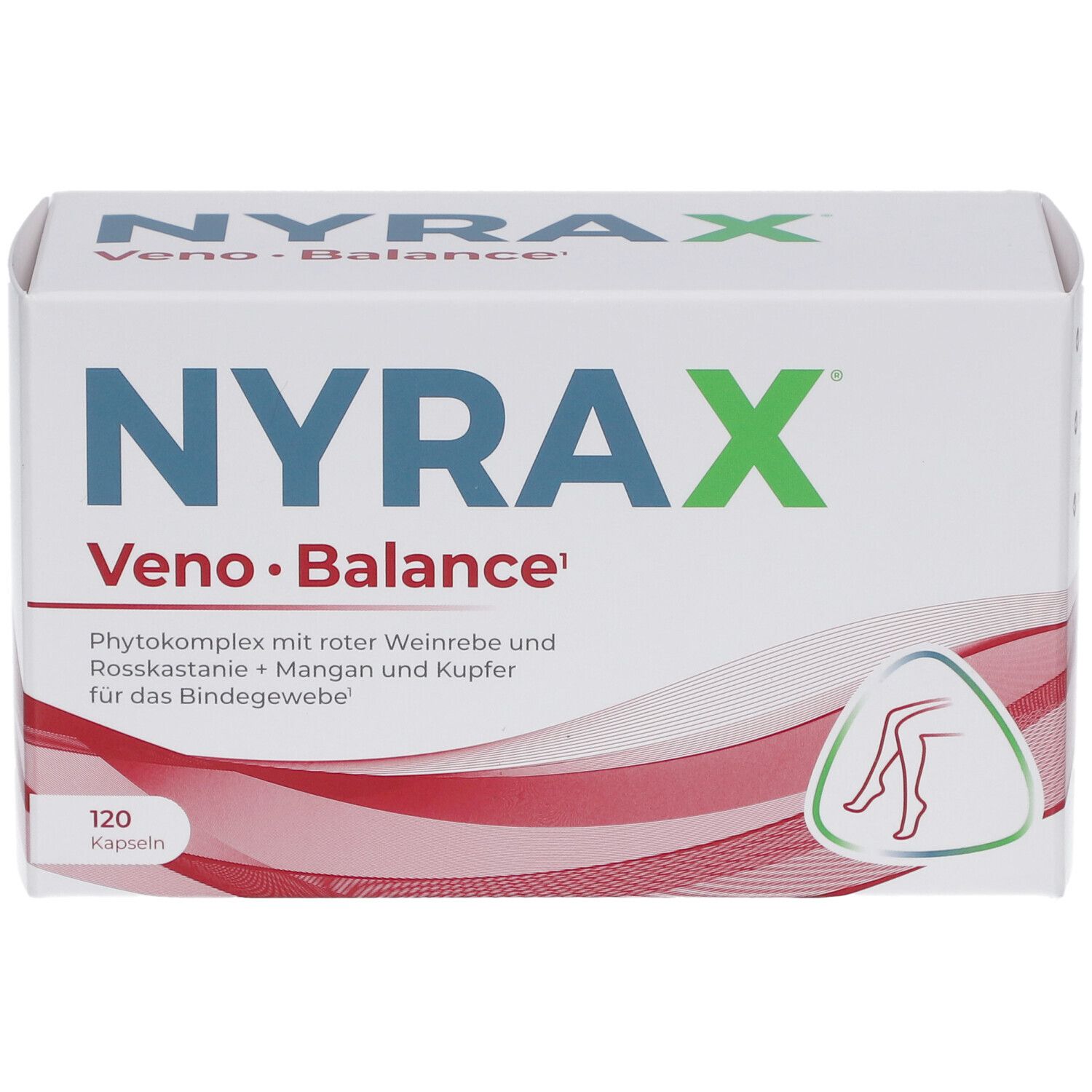 NYRAX Veno Balance Kapseln mit Weinrebe, Rosskastanie & Mikronährstoffen