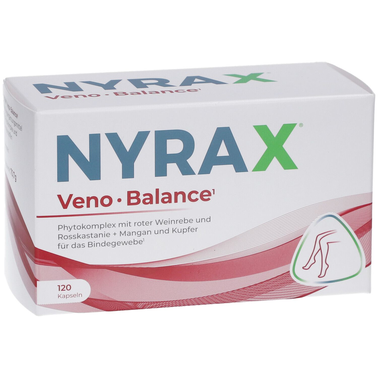 NYRAX Veno Balance Kapseln mit Weinrebe, Rosskastanie & Mikronährstoffen