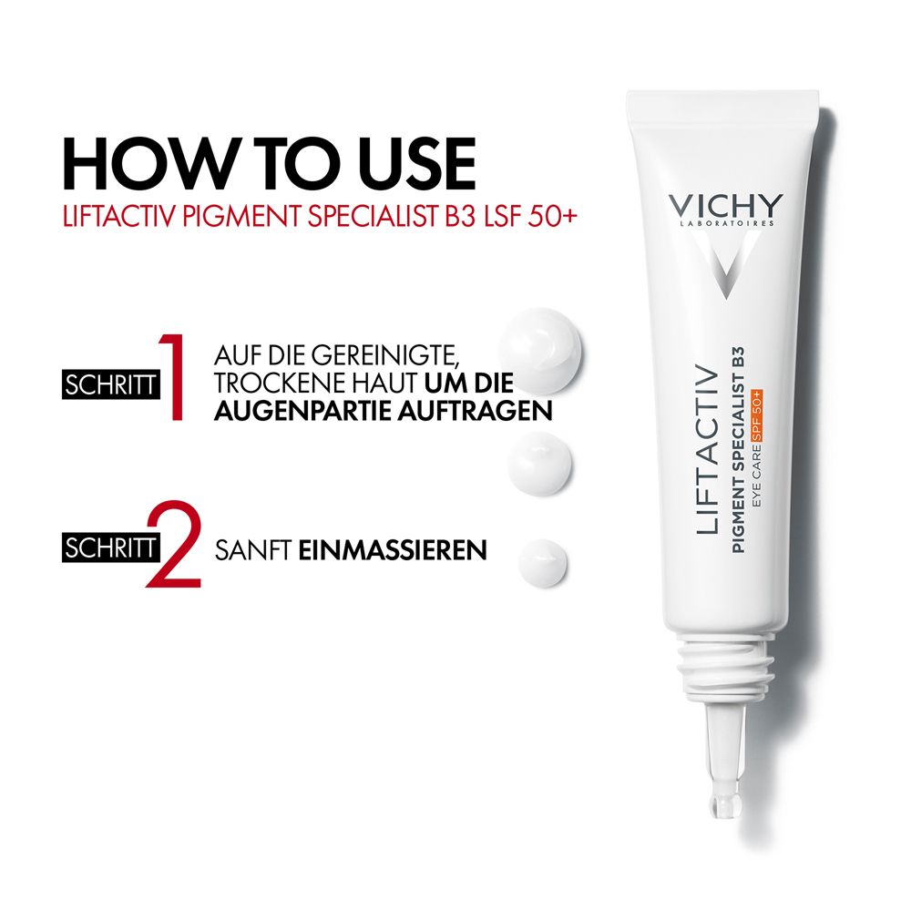 Vichy LIFTACTIV Pigment Specialist B3 Augenpflege LSF50+ mit MELASYL™ und Niacinamid