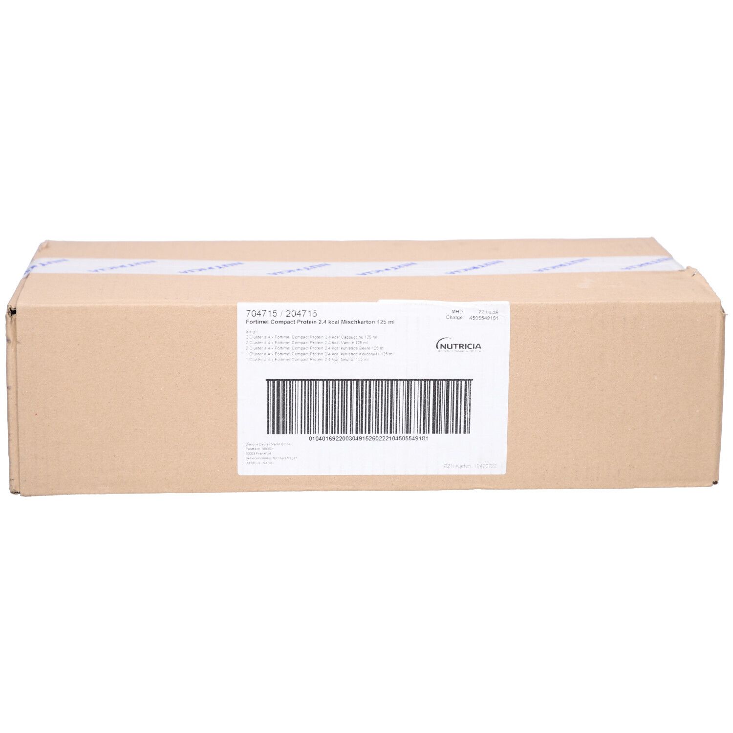 Fortimel Compact Protein 2.4 kcal Mischkarton 8x4x125 ml Flüssigkeit