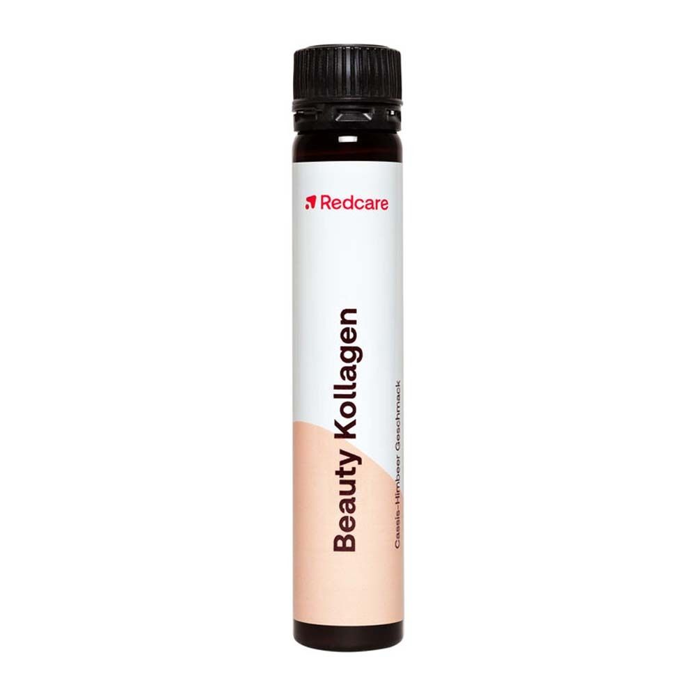 Trinkampulle Redcare Beauty Kollagen. Aufschrift: Beauty Kollagen.