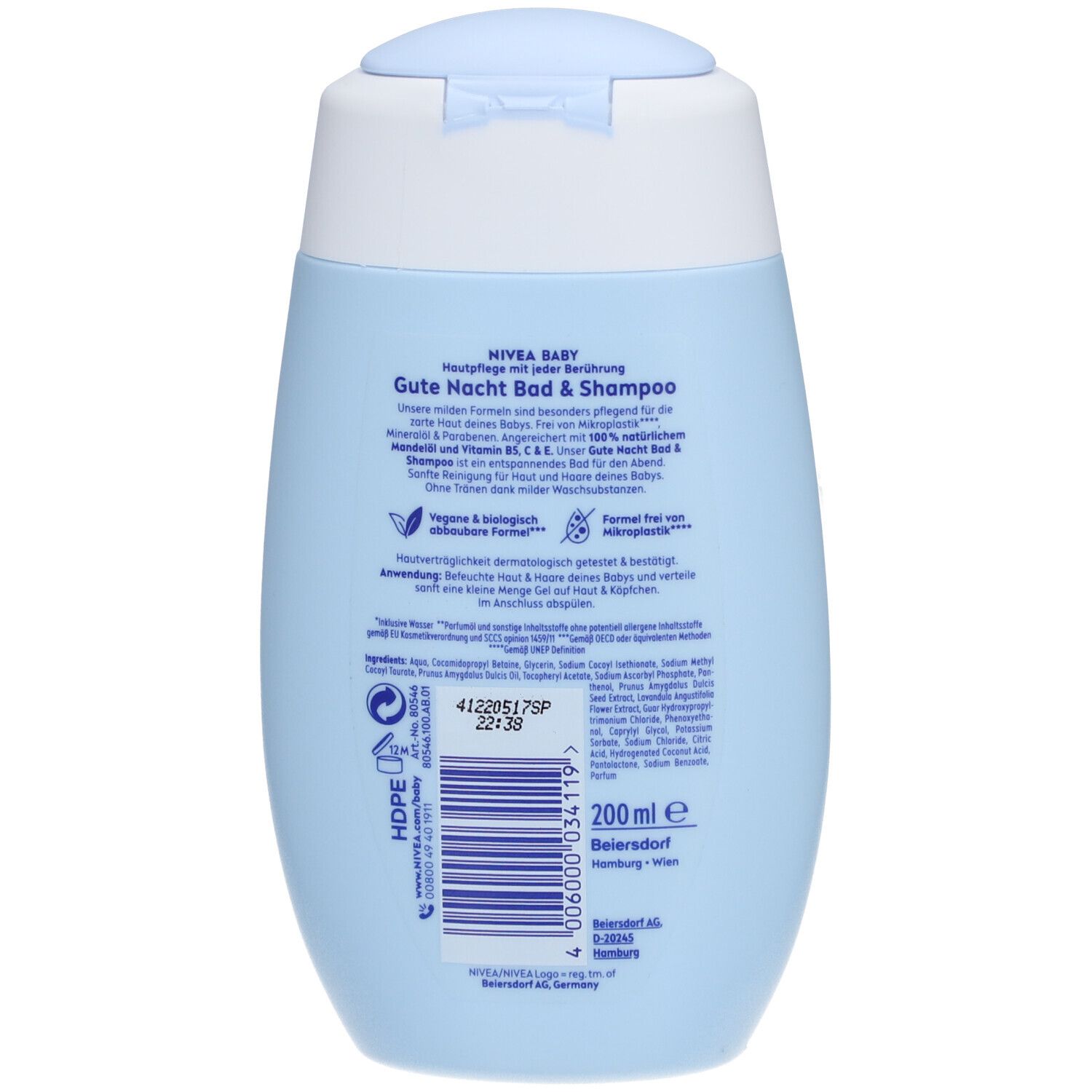 NIVEA® BABY Gute Nacht Bad & Shampoo