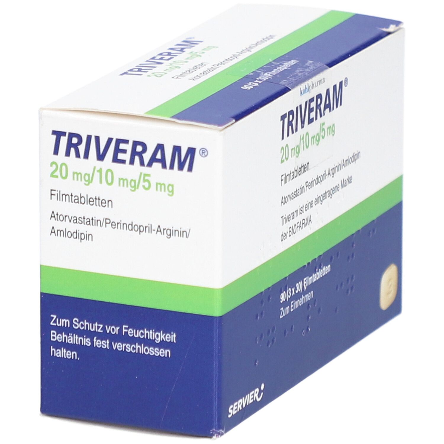 TRIVERAM 20 mg/10 mg/5 mg Filmtabletten