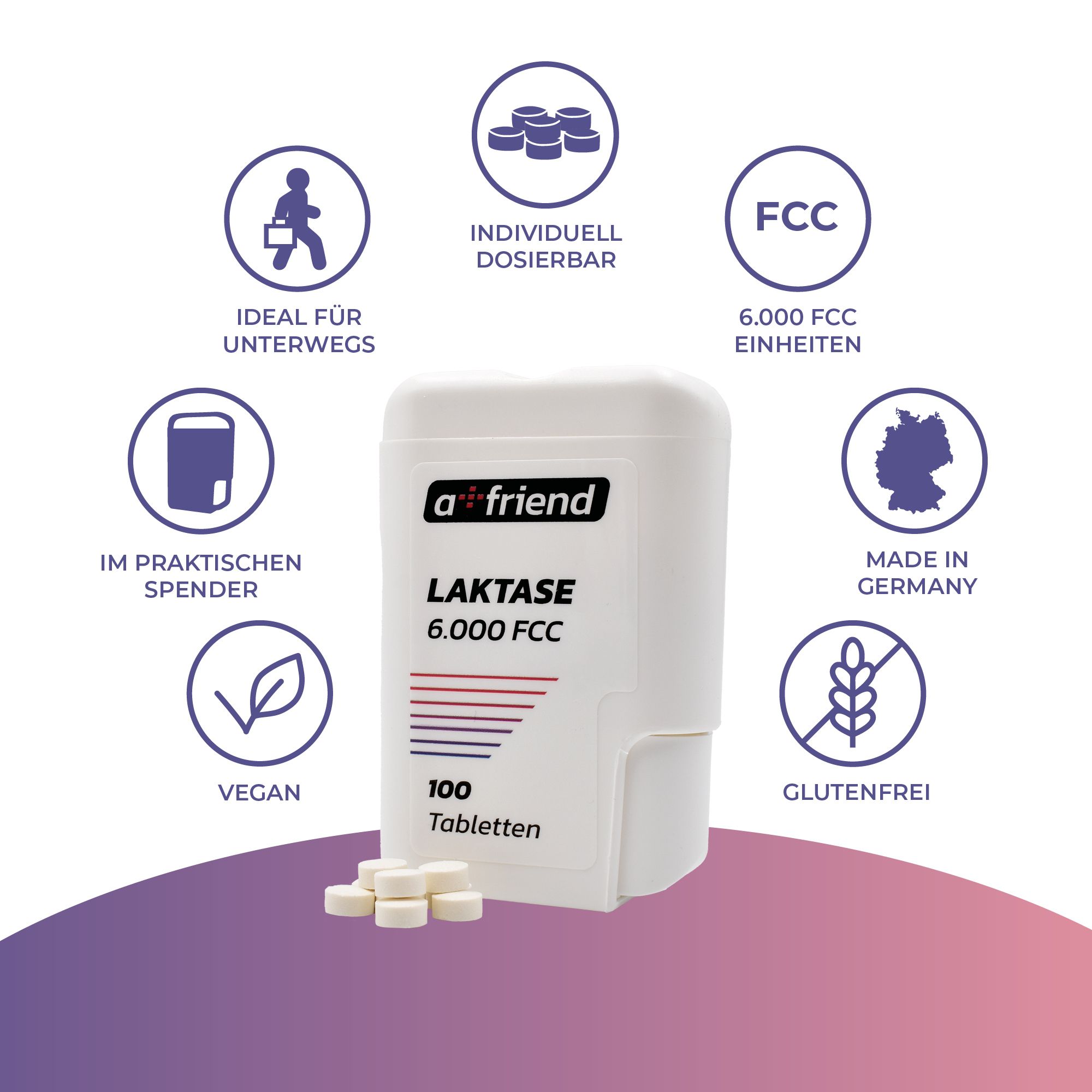 A Friend Laktase 6.000 FCC Tabletten