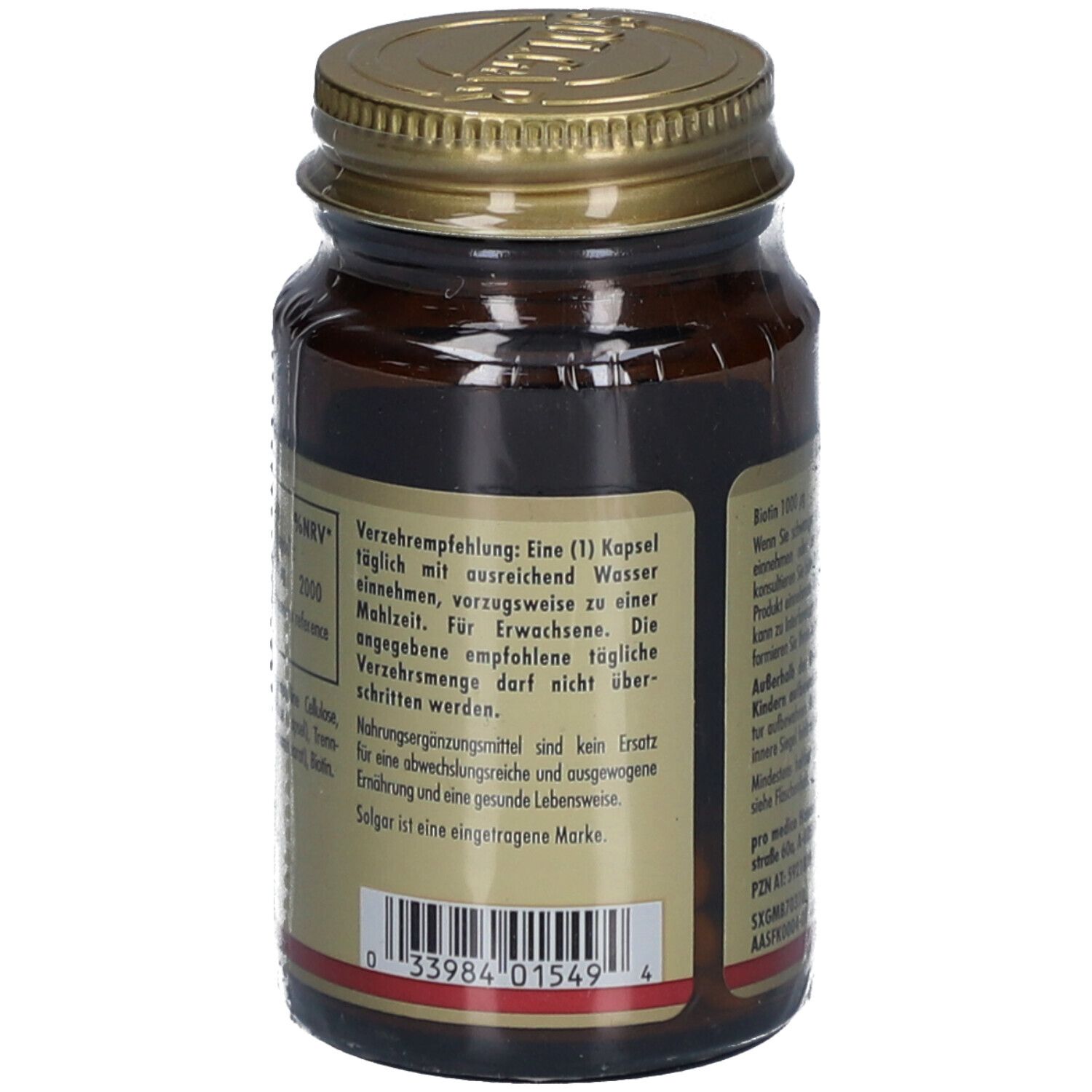 Solgar Biotin 1000 µg Kapseln