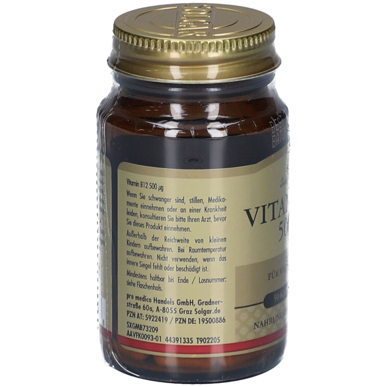 Solgar Vitamin B12 500 µg Kapseln