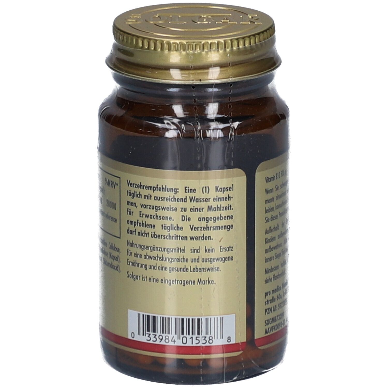 Solgar Vitamin B12 500 µg Kapseln