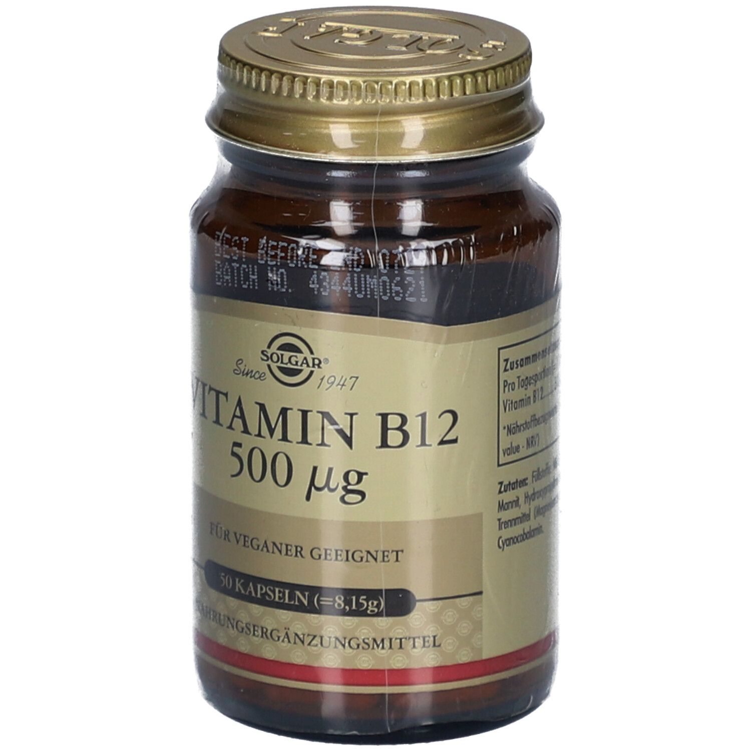 Solgar Vitamin B12 500 µg Kapseln