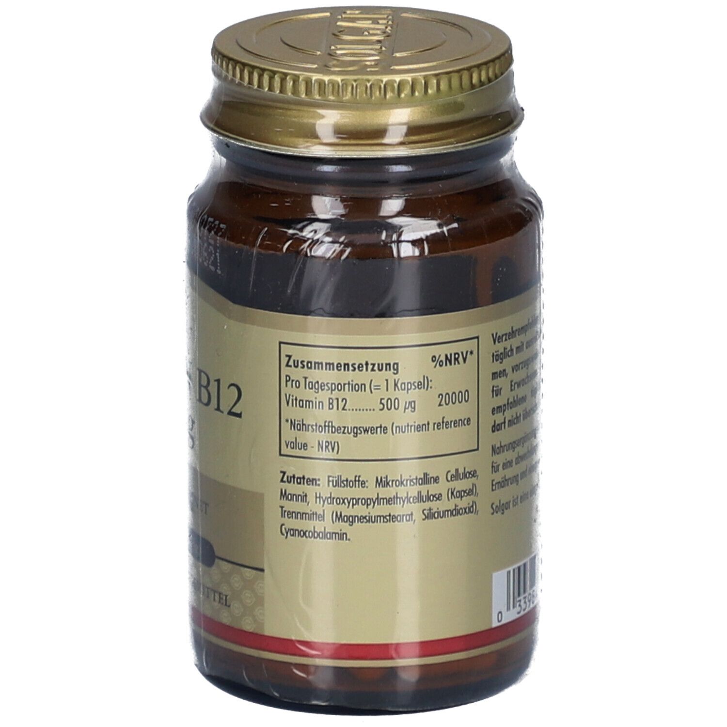 Solgar Vitamin B12 500 µg Kapseln