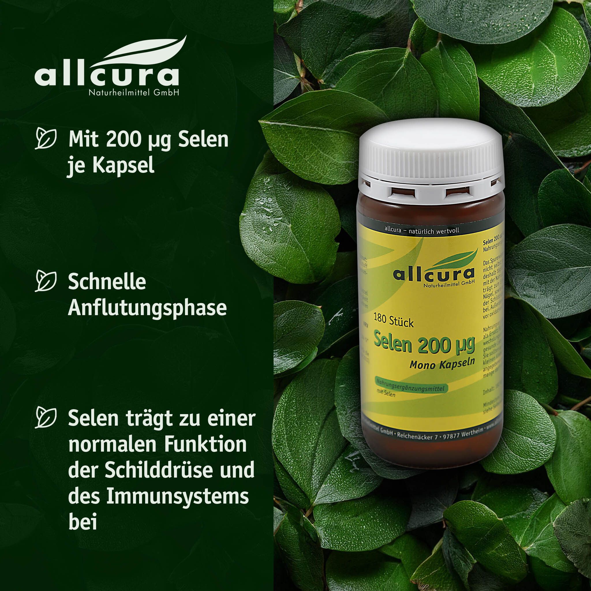 allcura SELEN 200 µg Mono Kapseln