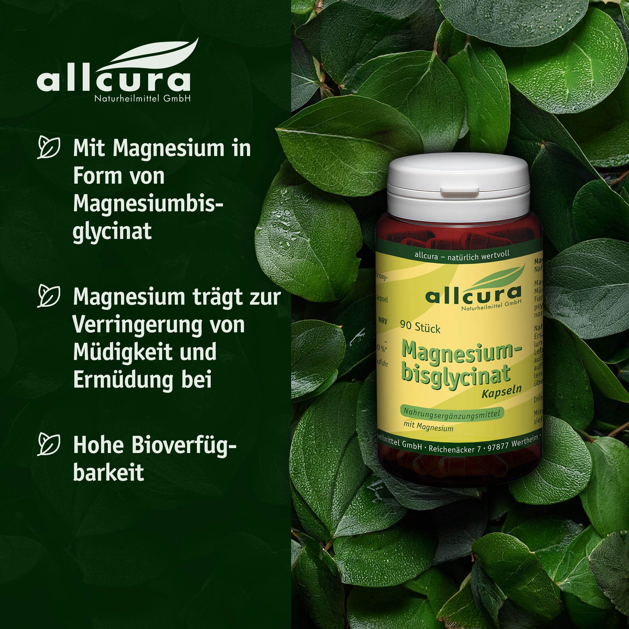 allcura MAGNESIUMBISGLYCINAT Kapseln