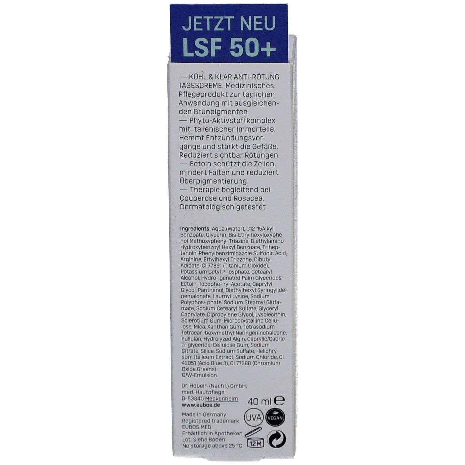 EUBOS KÜHL & KLAR TAGESCREME LSF 50+