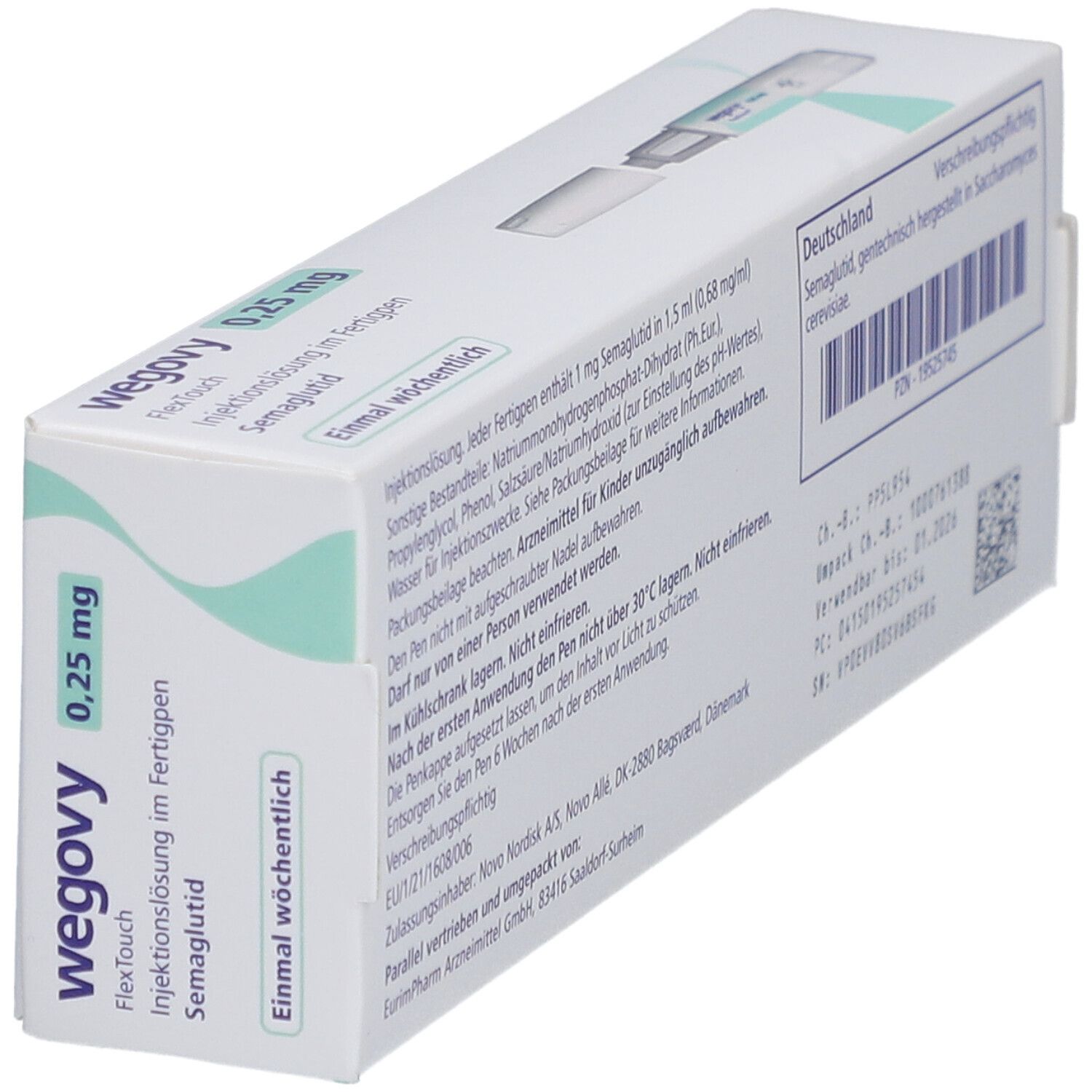WEGOVY 0,25 mg FlexTouch Injektionslsg.Fertigpen